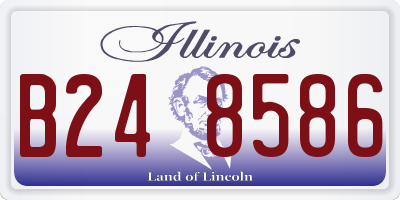 IL license plate B248586