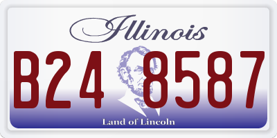 IL license plate B248587