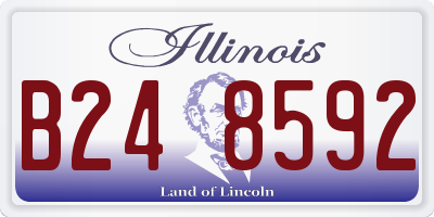 IL license plate B248592