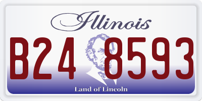 IL license plate B248593