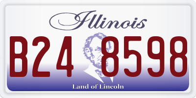 IL license plate B248598