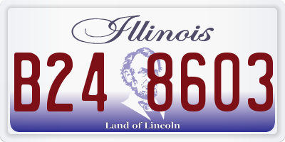 IL license plate B248603
