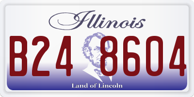 IL license plate B248604
