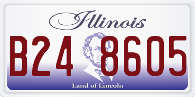 IL license plate B248605