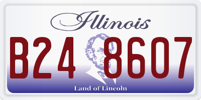 IL license plate B248607