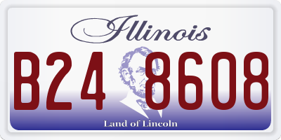 IL license plate B248608