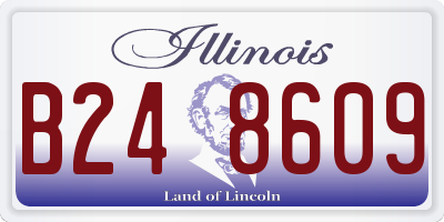 IL license plate B248609