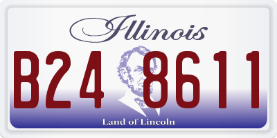 IL license plate B248611