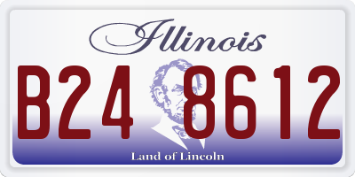IL license plate B248612