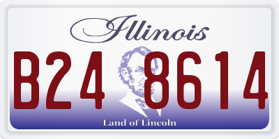 IL license plate B248614