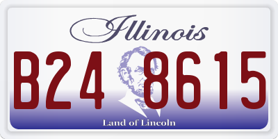 IL license plate B248615