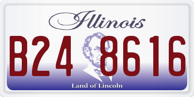 IL license plate B248616