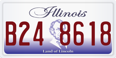 IL license plate B248618