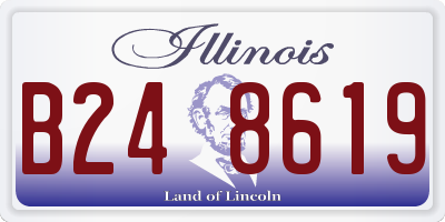IL license plate B248619