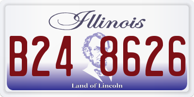IL license plate B248626