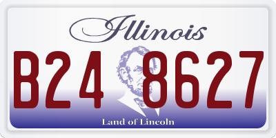 IL license plate B248627