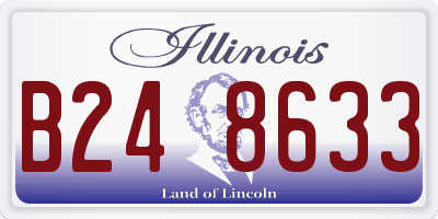 IL license plate B248633
