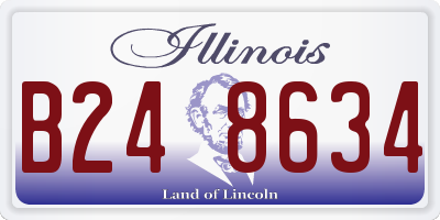 IL license plate B248634