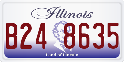 IL license plate B248635