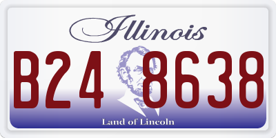 IL license plate B248638