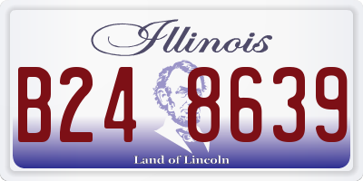 IL license plate B248639