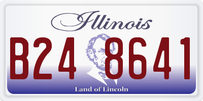 IL license plate B248641