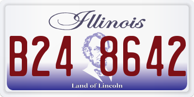 IL license plate B248642