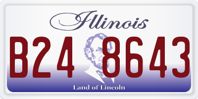 IL license plate B248643