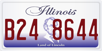IL license plate B248644