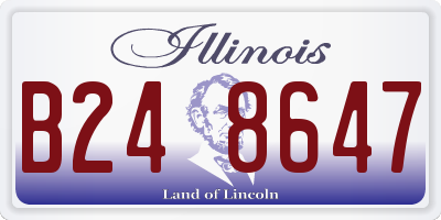 IL license plate B248647