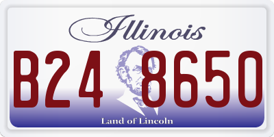 IL license plate B248650