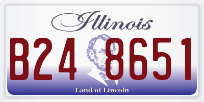 IL license plate B248651