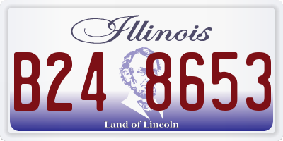 IL license plate B248653
