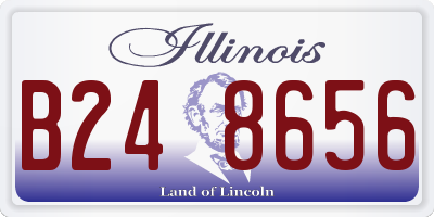 IL license plate B248656
