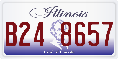 IL license plate B248657