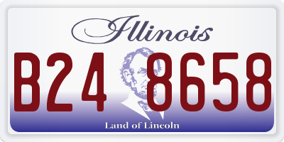 IL license plate B248658