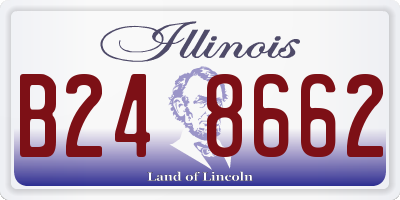 IL license plate B248662