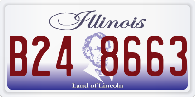 IL license plate B248663