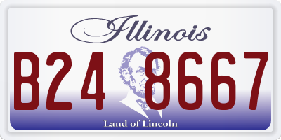 IL license plate B248667
