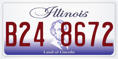 IL license plate B248672