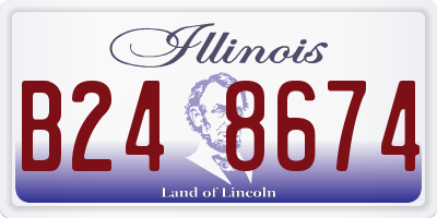 IL license plate B248674