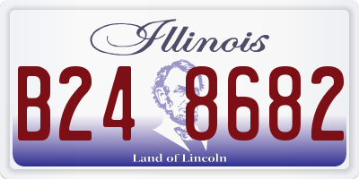 IL license plate B248682