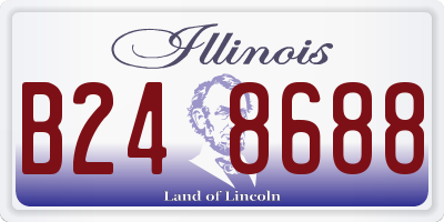 IL license plate B248688