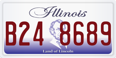 IL license plate B248689