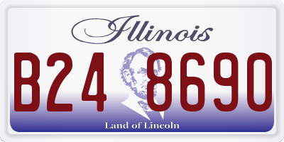 IL license plate B248690