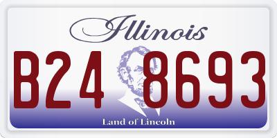 IL license plate B248693