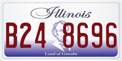 IL license plate B248696