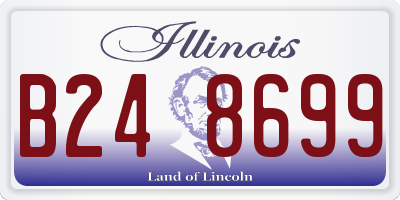 IL license plate B248699