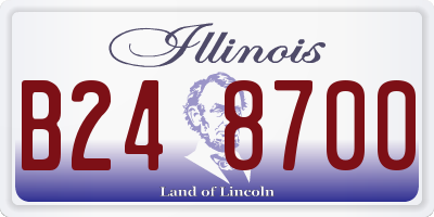 IL license plate B248700