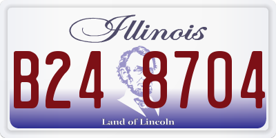 IL license plate B248704